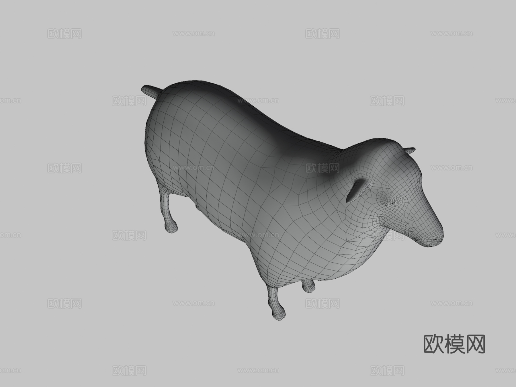 绵羊3d模型