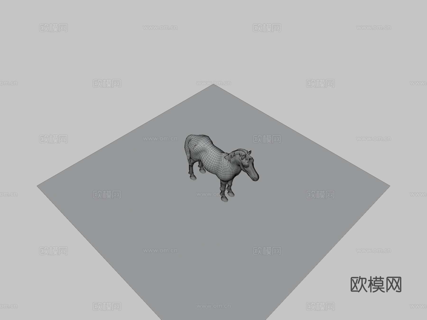 动画马3d模型