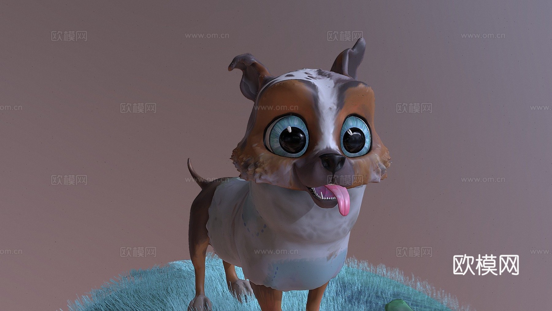 穿靴子的猫-小狗佩里托粉丝艺术3d模型