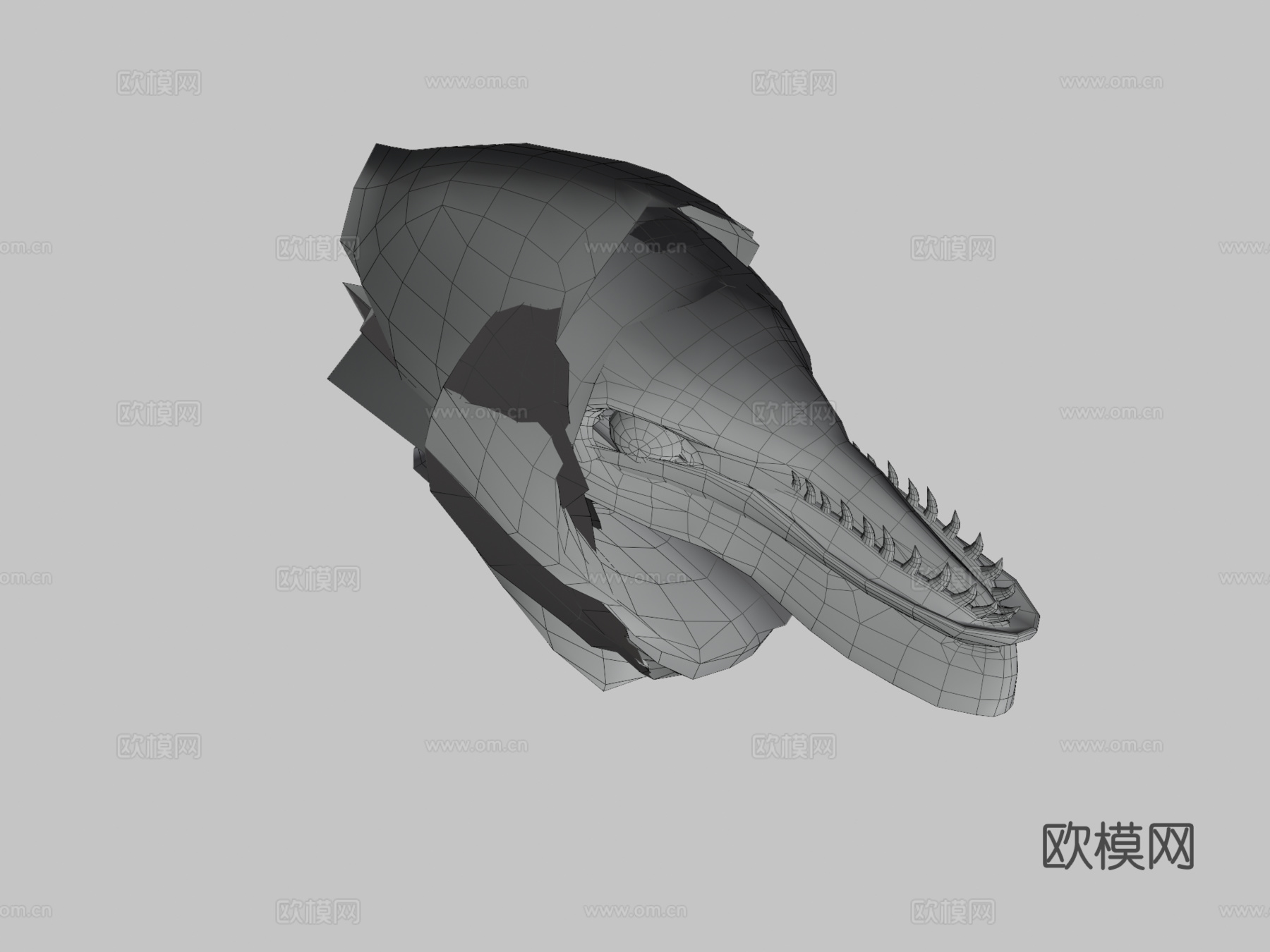 犹他盗龙-低多边形动画模型3d模型