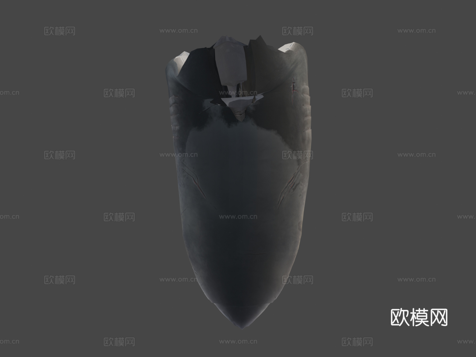 动画游泳大白鲨循环3d模型