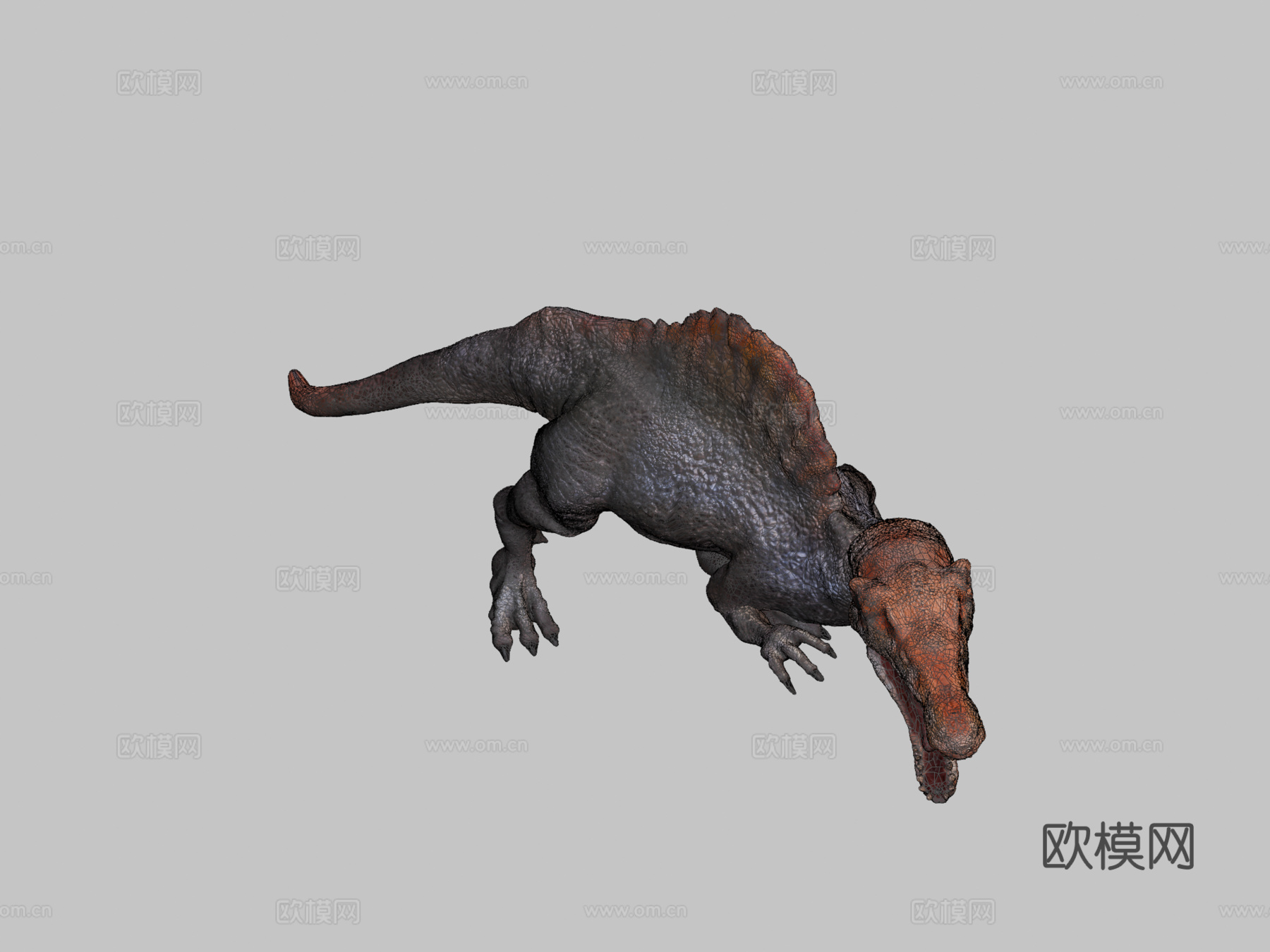 棘龙动画3d模型