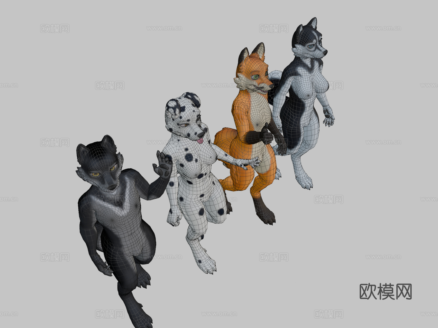库达的犬齿-VRChat模型3d模型