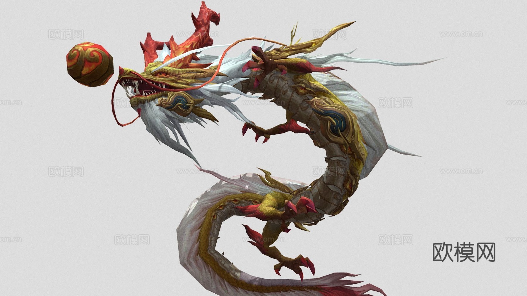 中国龙3d模型