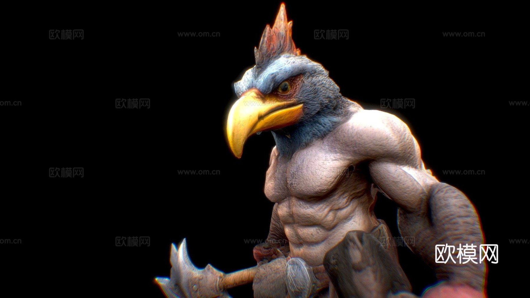 传奇鸡战士3d模型