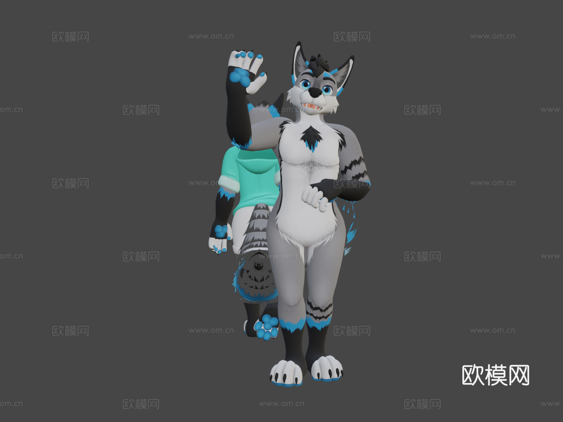 抽搐狐狸VRChat虚拟形象3d模型