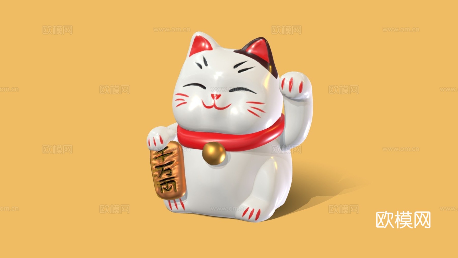 招财猫3d模型