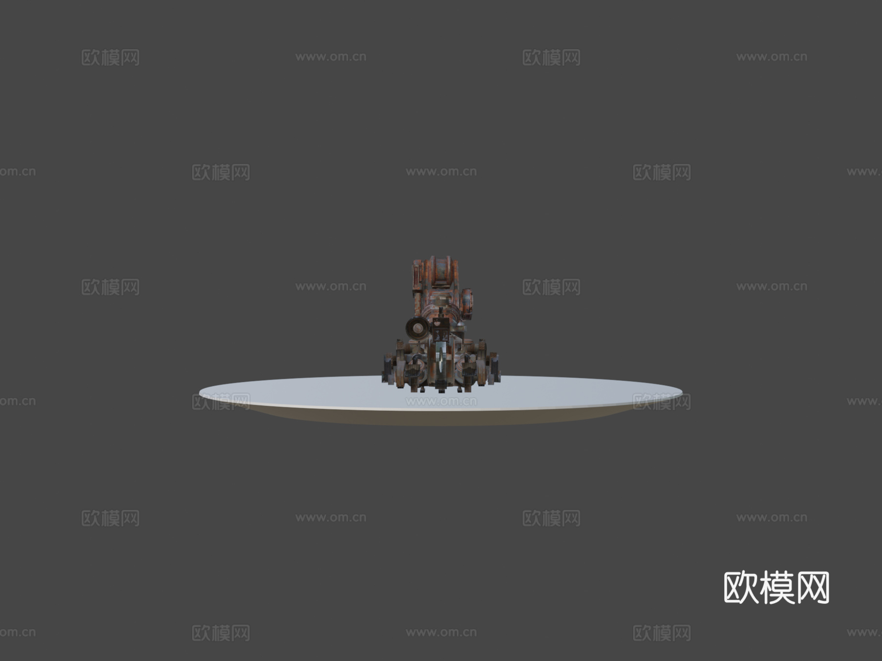 机械颈行者3d模型