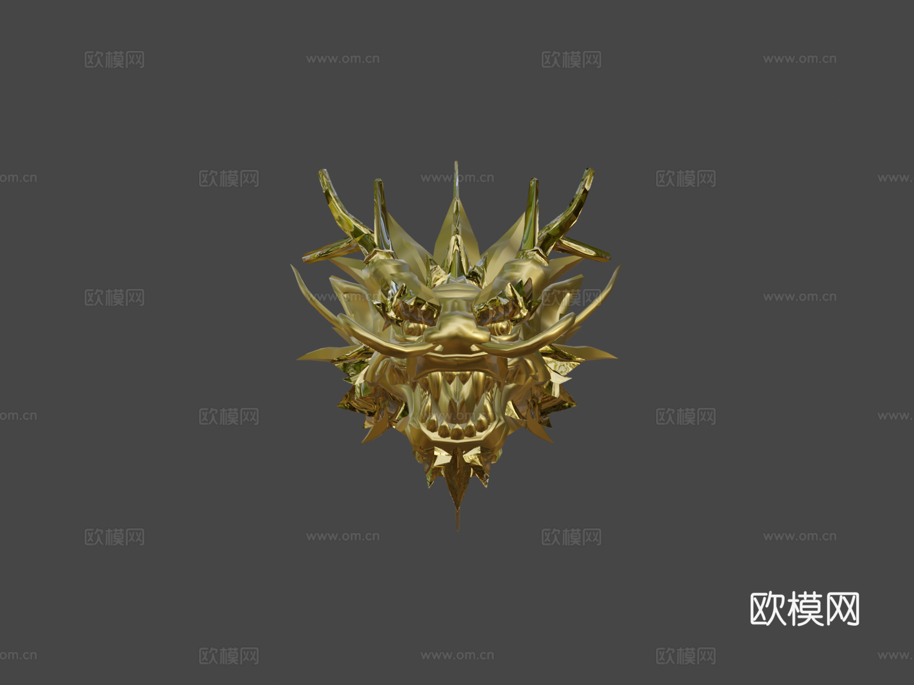 低多边形绑定龙3d模型