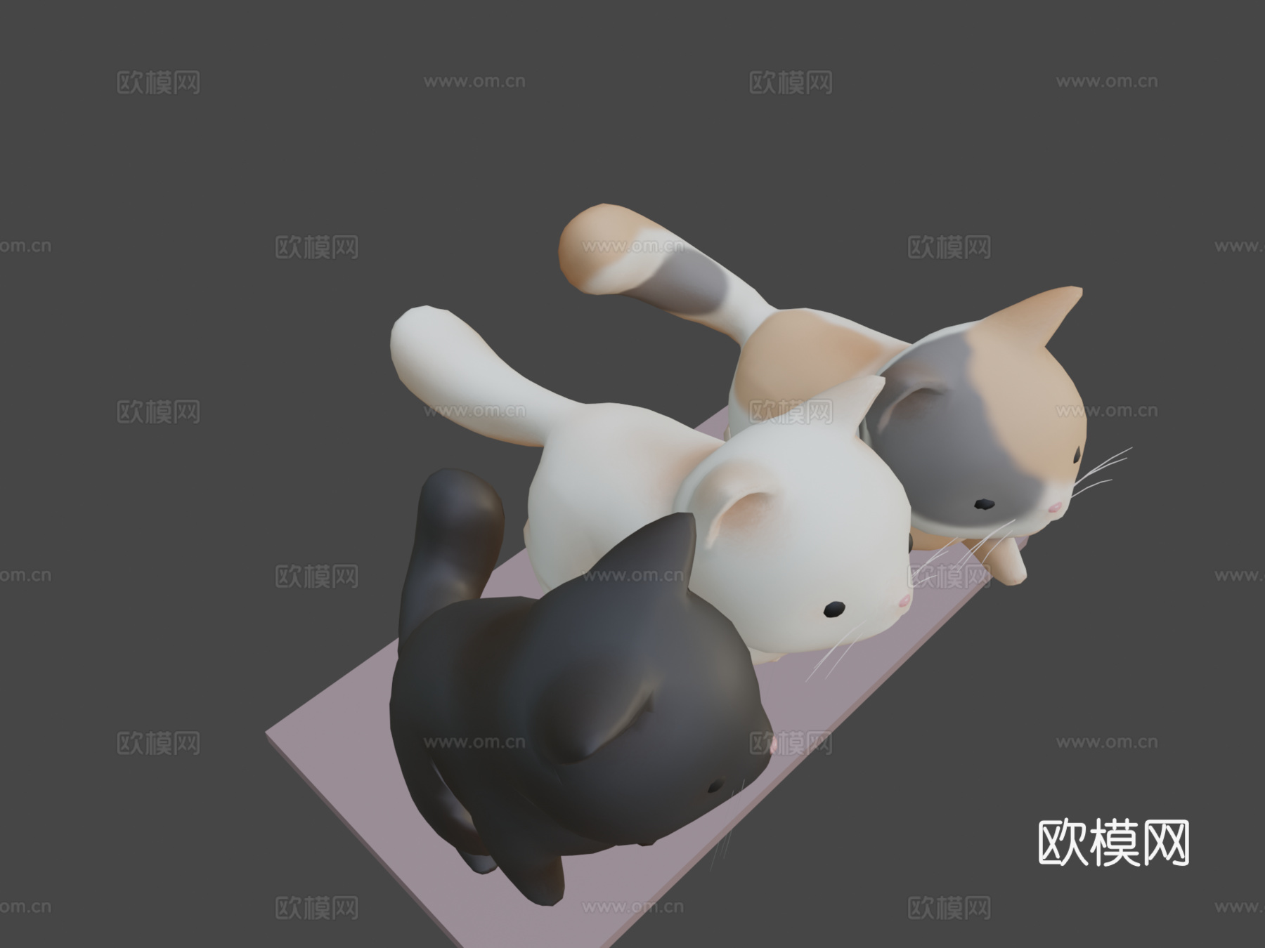 胖猫三重奏3d模型