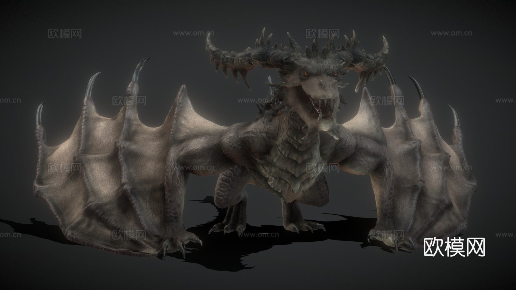火龙3d模型