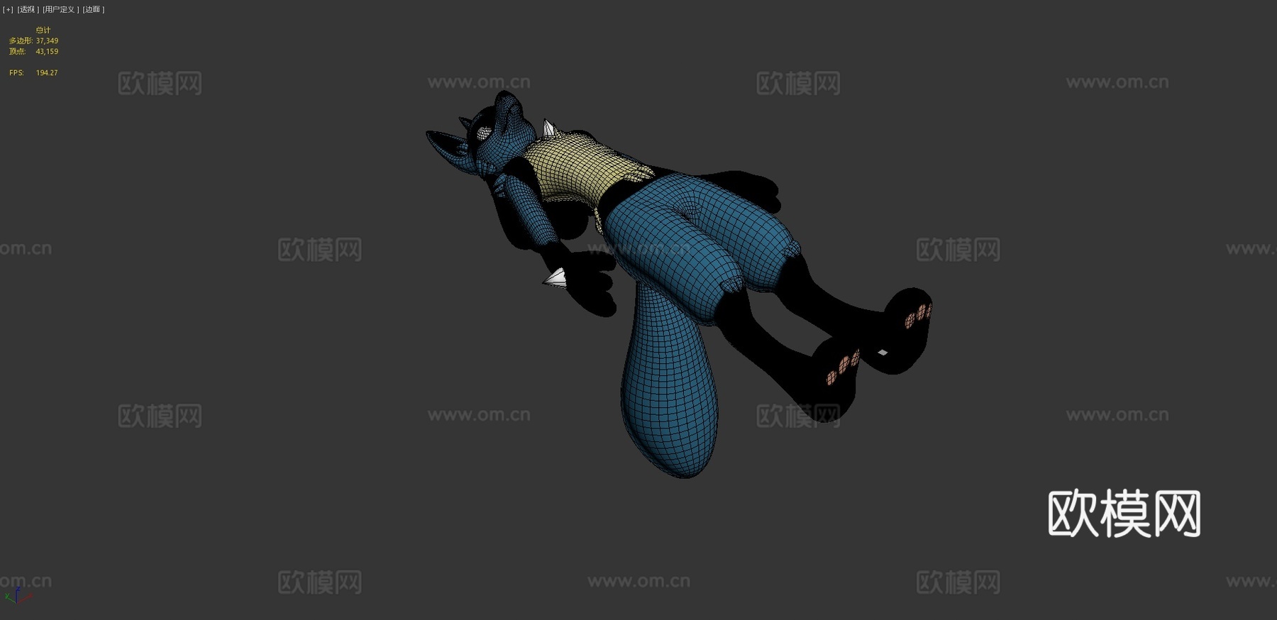 宝可梦-路卡利欧3d模型