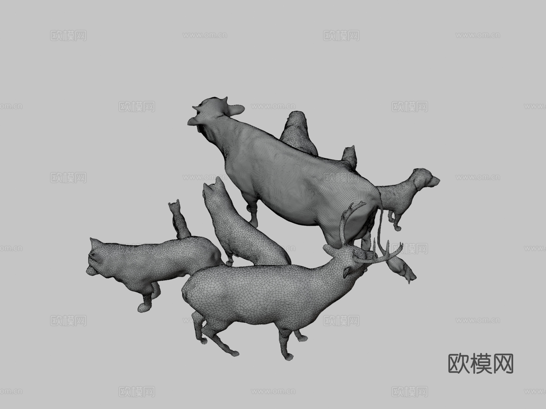 动物包第1卷3d模型