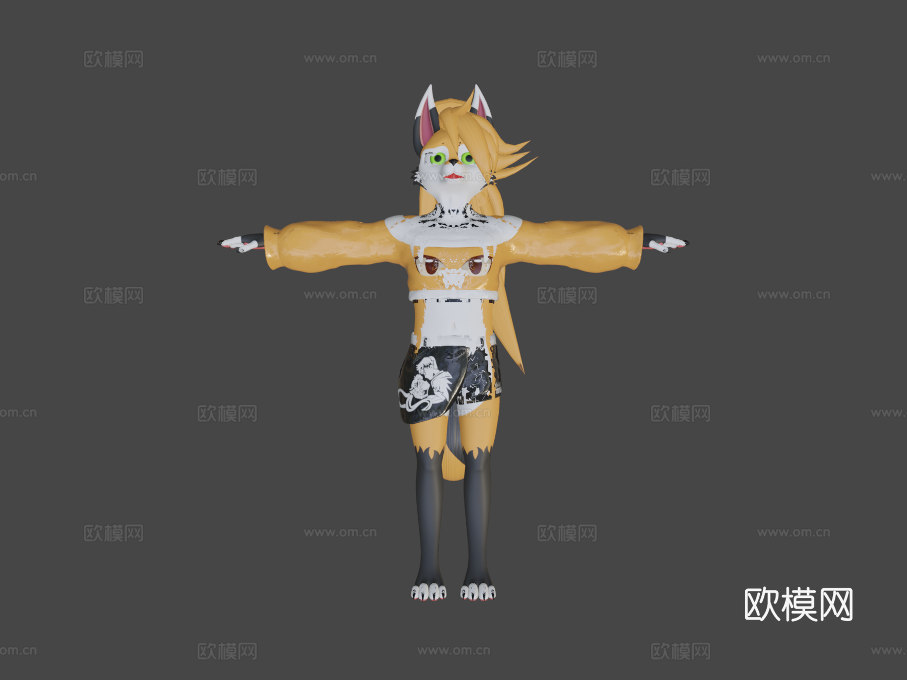 篝火狐狸重制版，VRChat与VRM适配3d模型
