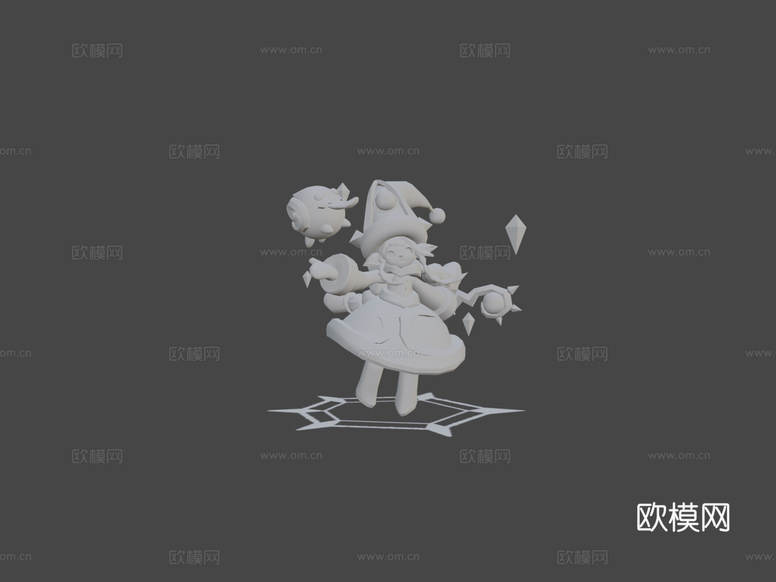 雪天露露3d模型下載(渲染圖8)