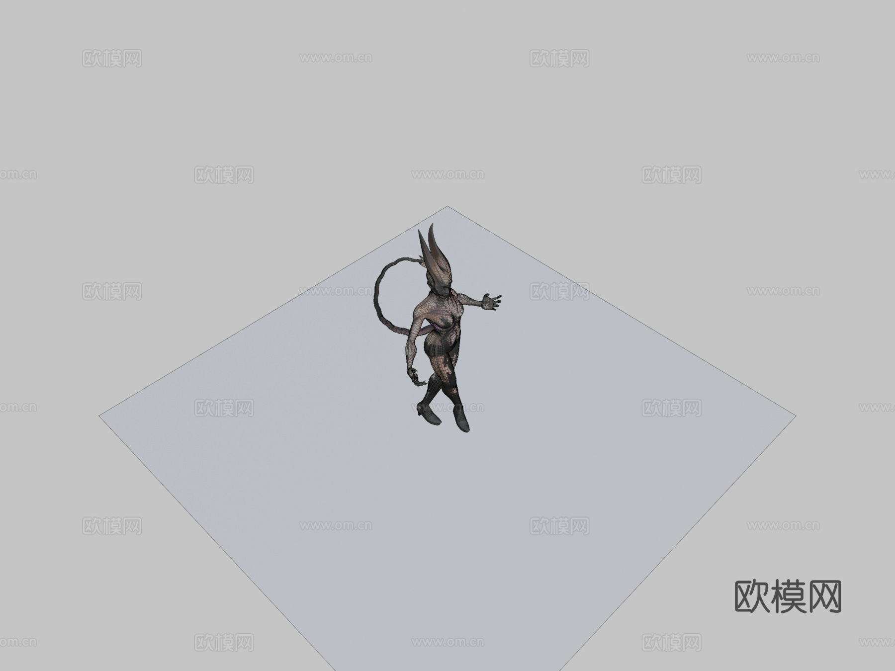 紫色恶魔3d模型