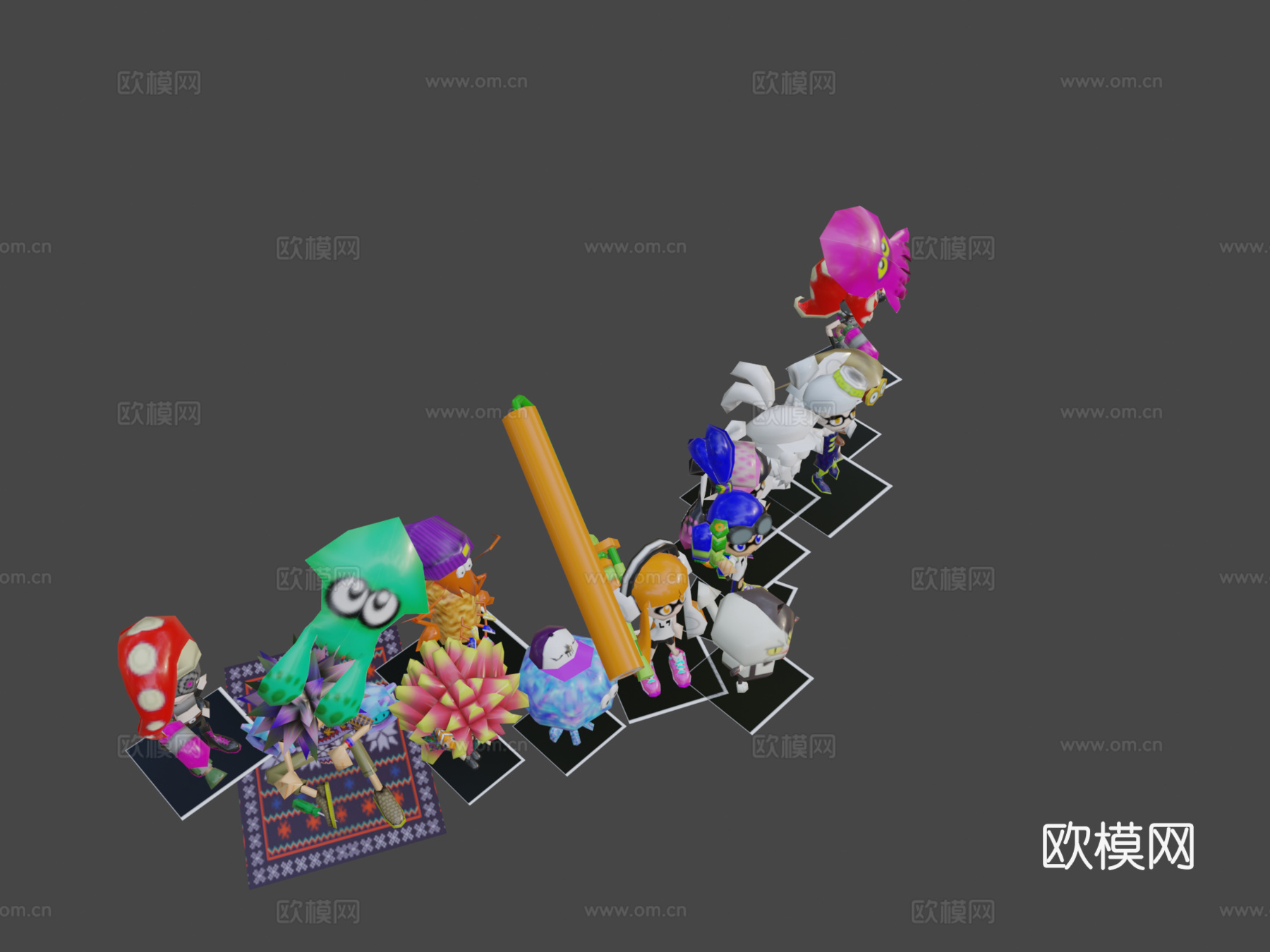 喷射战士64角色3d模型