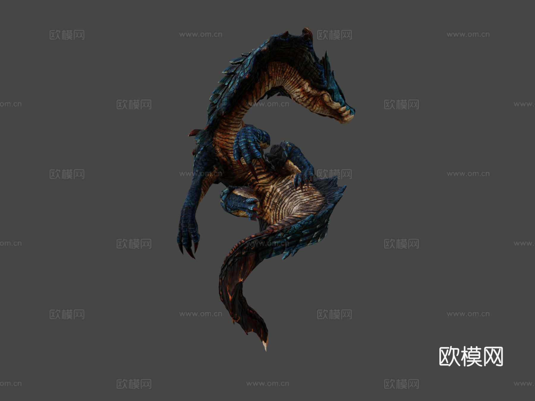 怪物猎人海龙3d模型