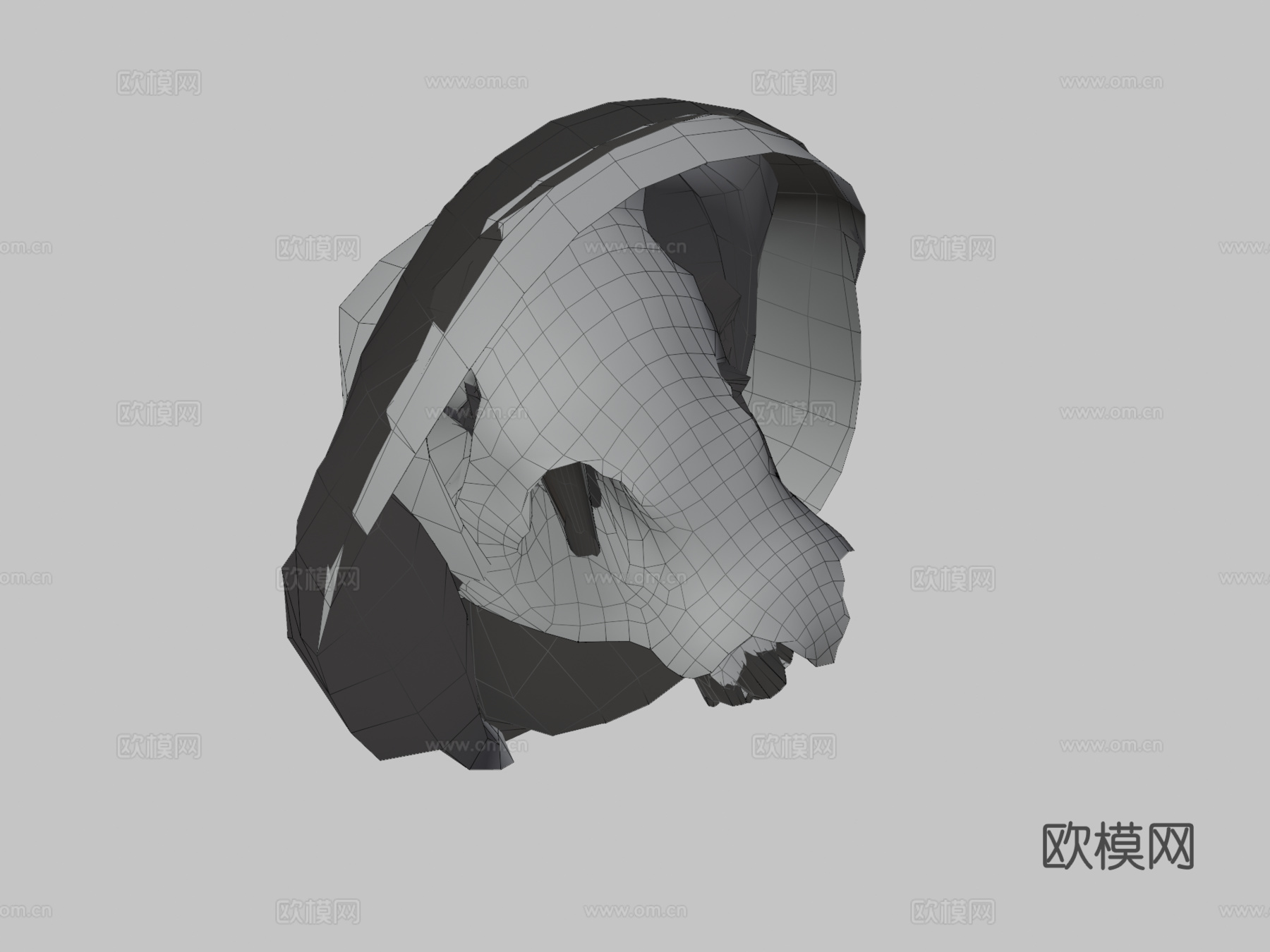 侏儒河马宝宝3d模型