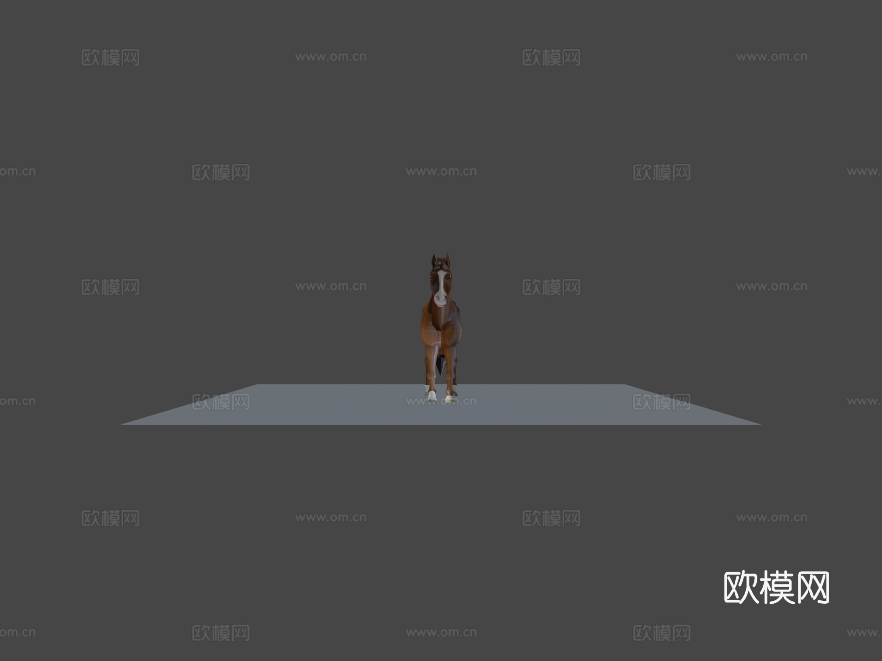 动画马3d模型