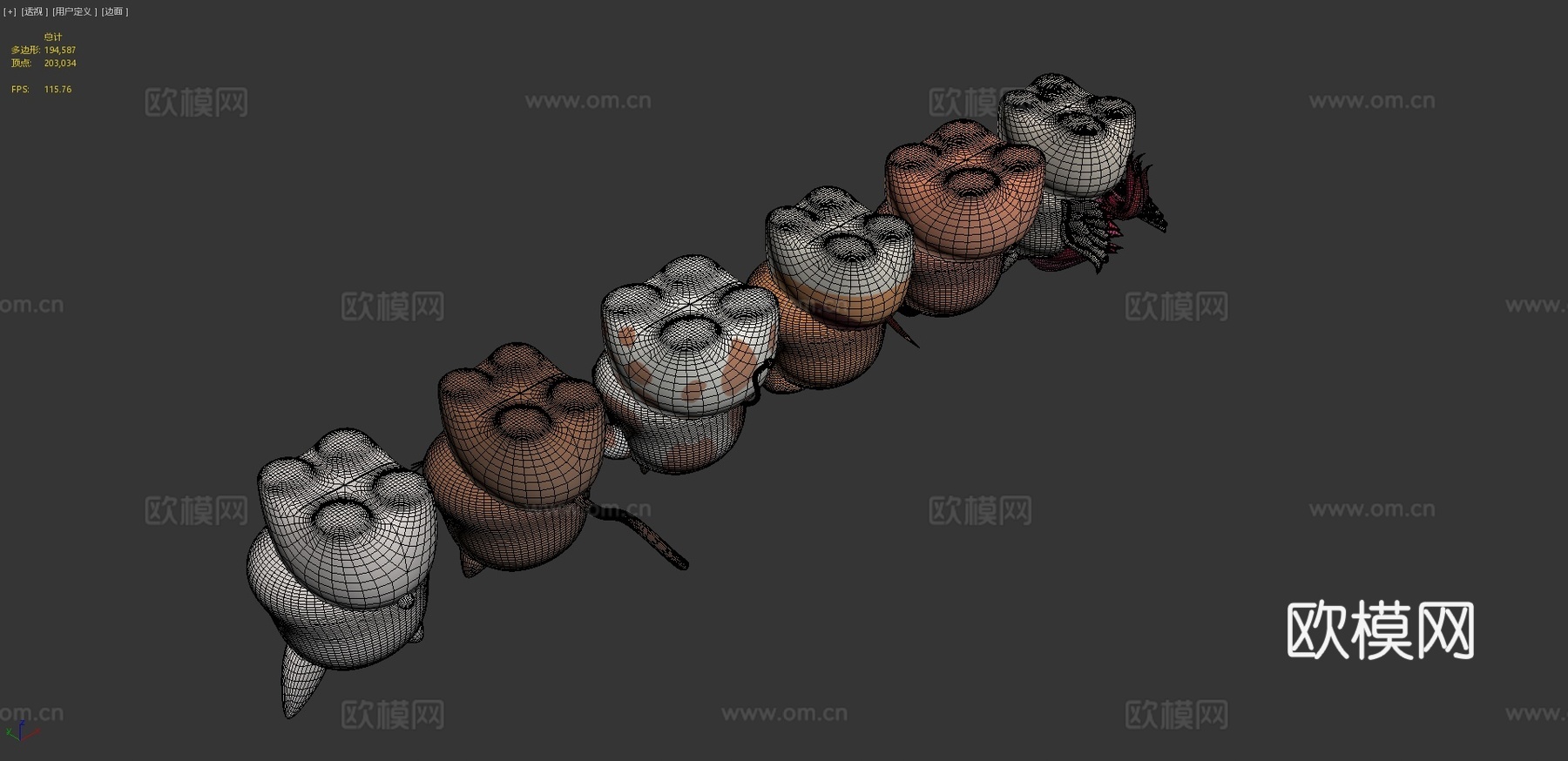可爱小动物3d模型