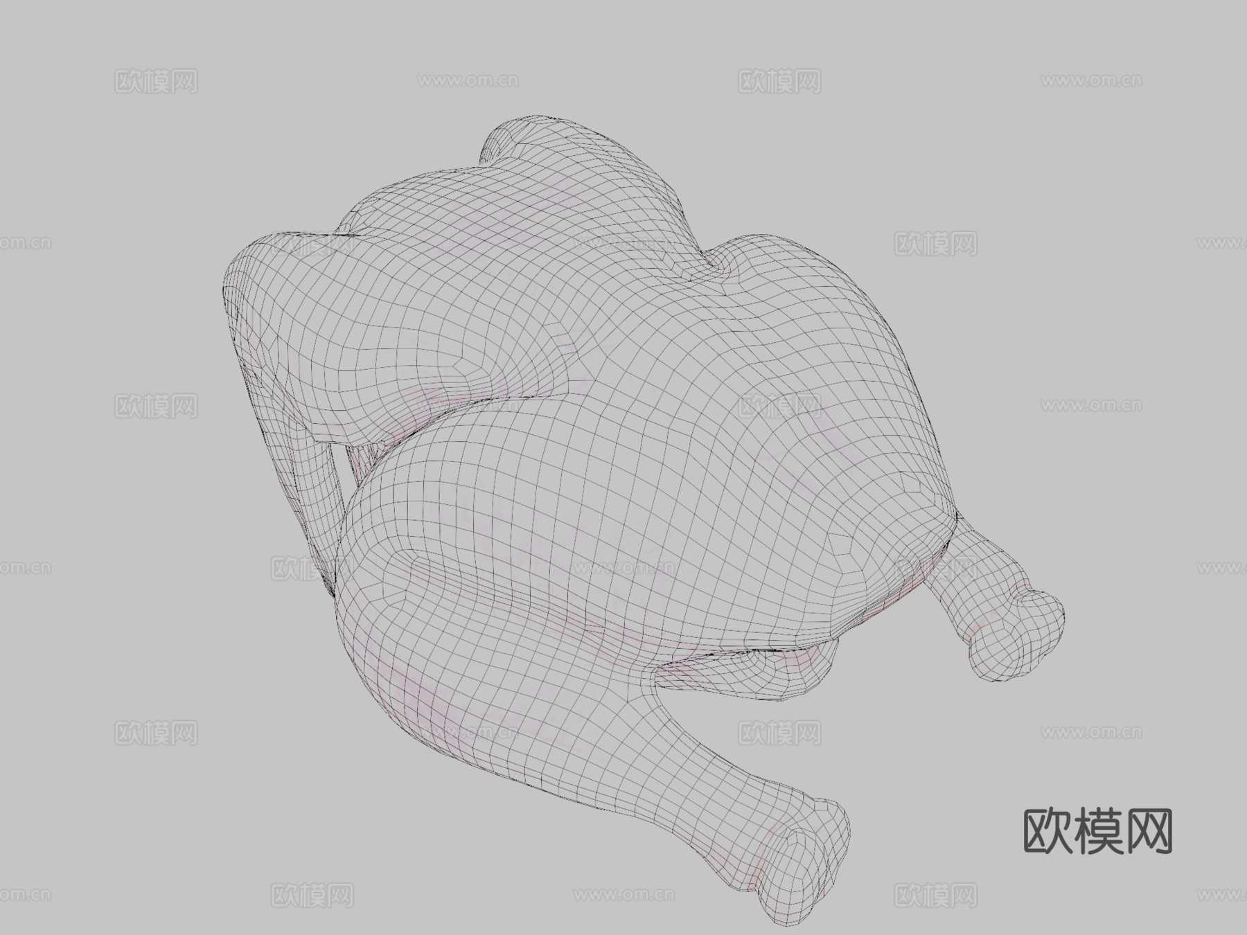生鸡肉3d模型