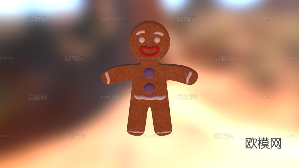 姜饼人3d模型