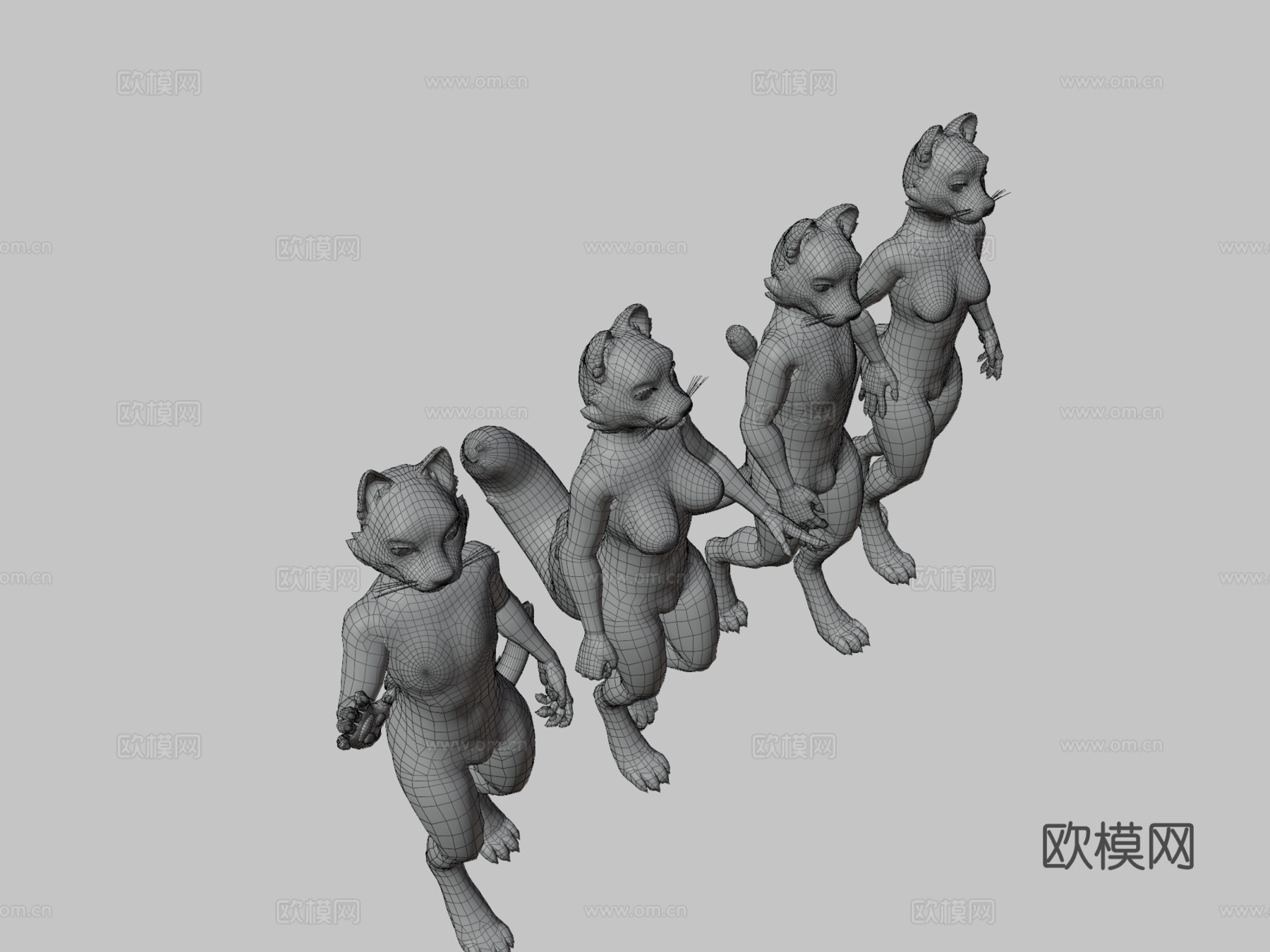 库达的猫科-VRChat虚拟形象3d模型