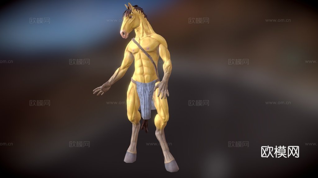 拟人马3d模型