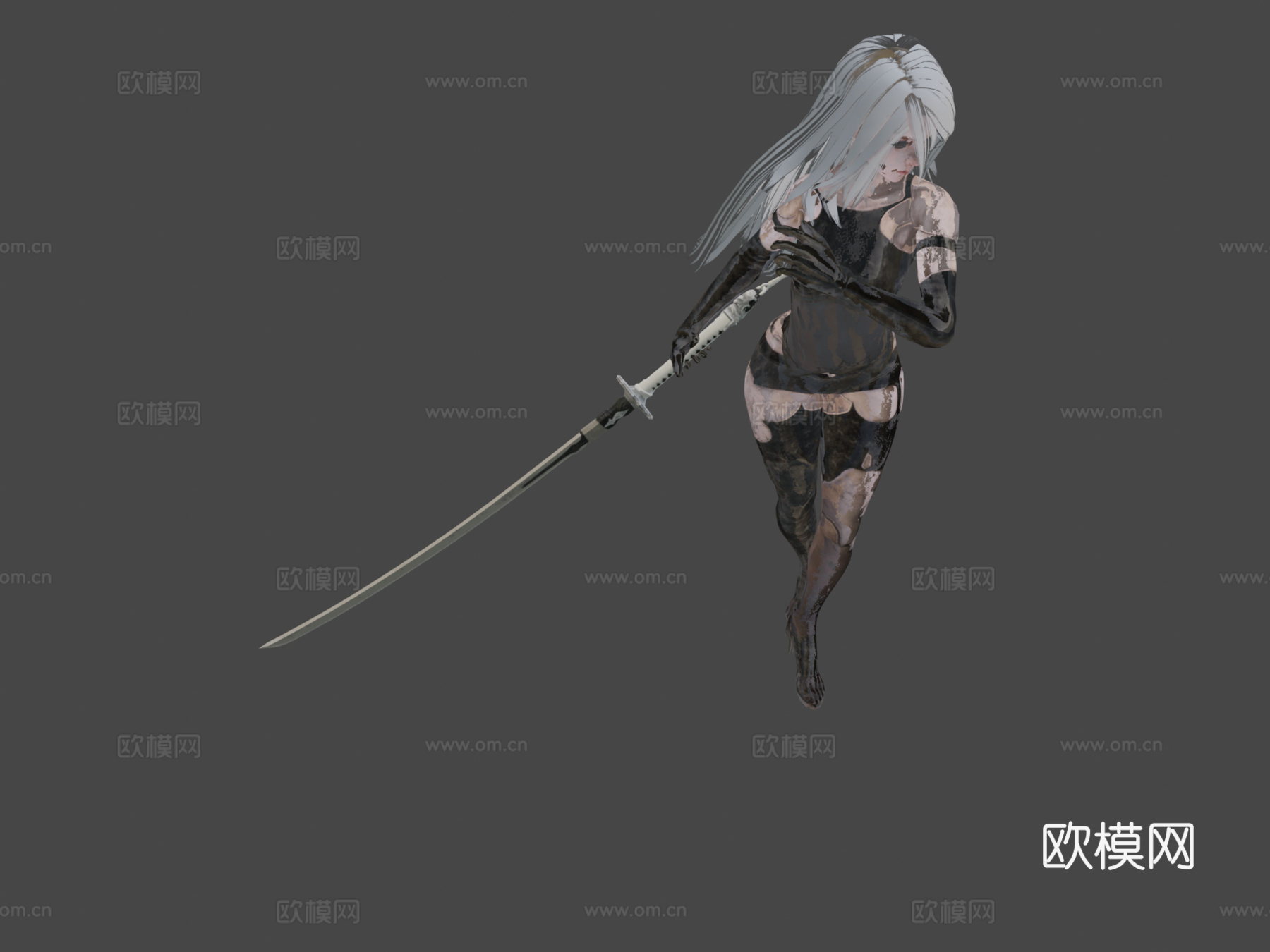 尼尔A2姿势3d模型