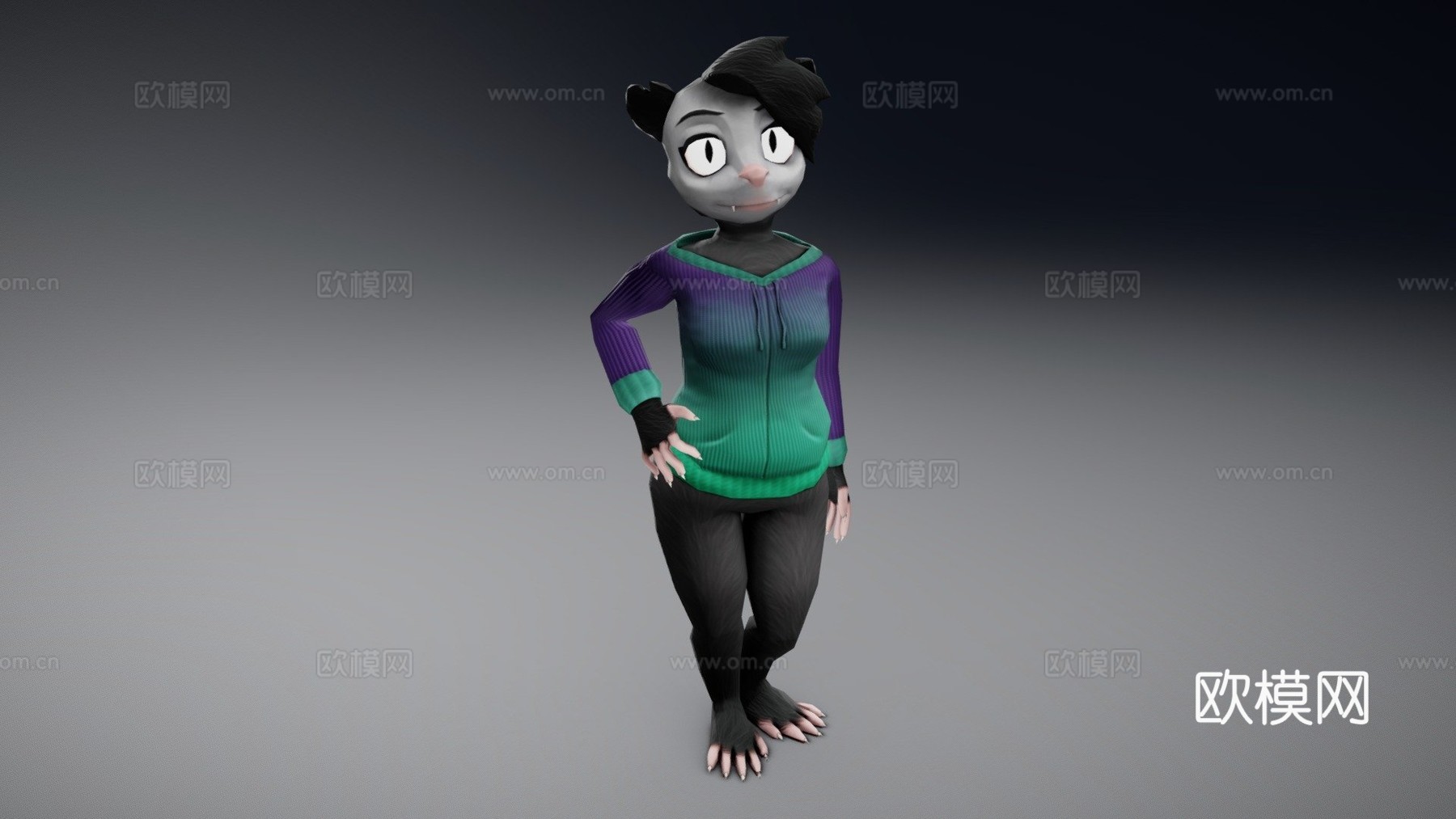 负鼠3d模型