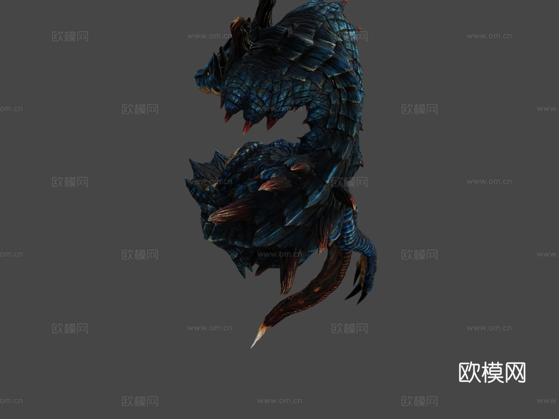 怪物猎人海龙3d模型