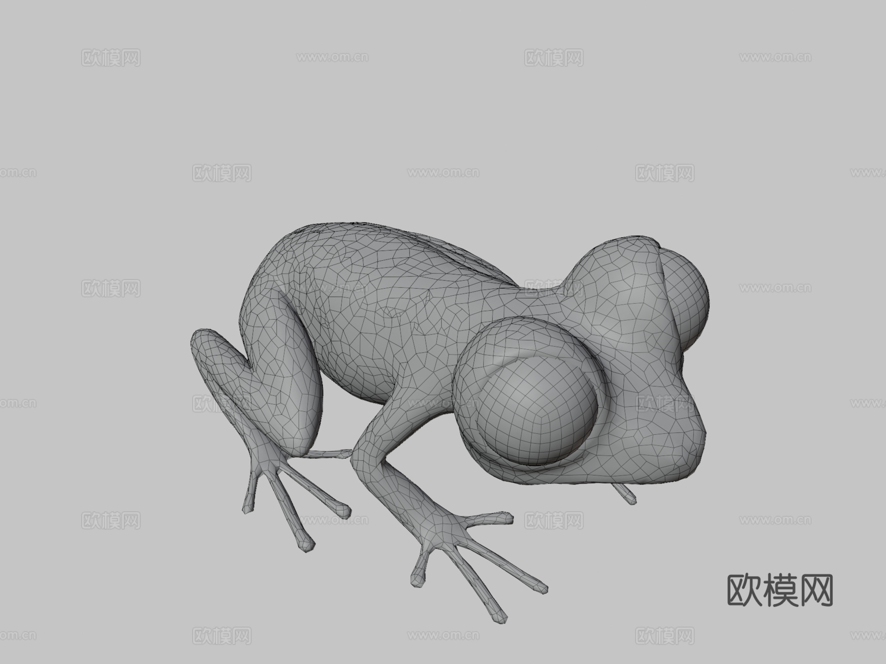 青蛙3d模型