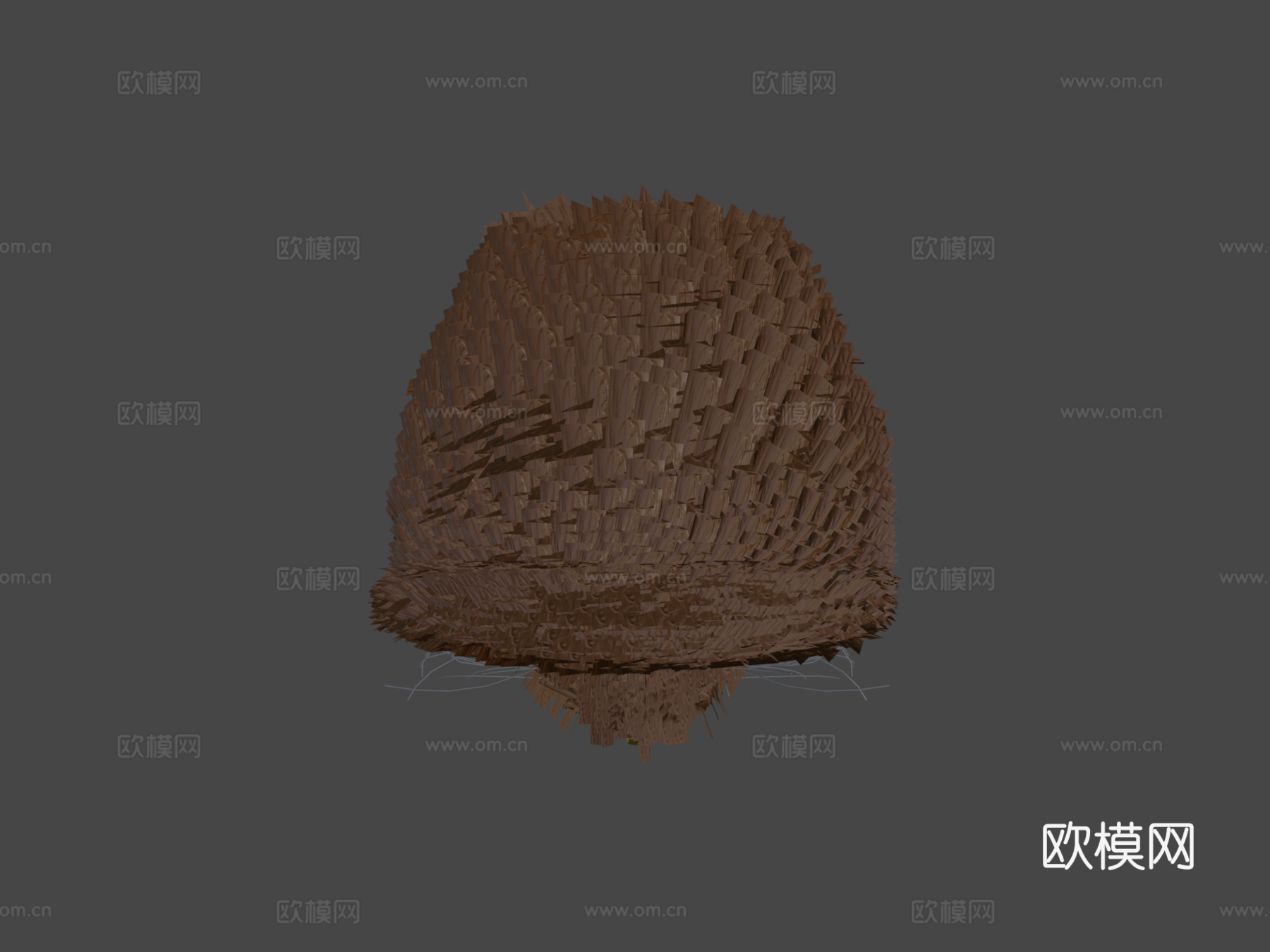 老鼠绑定动画PBR实时毛发3d模型