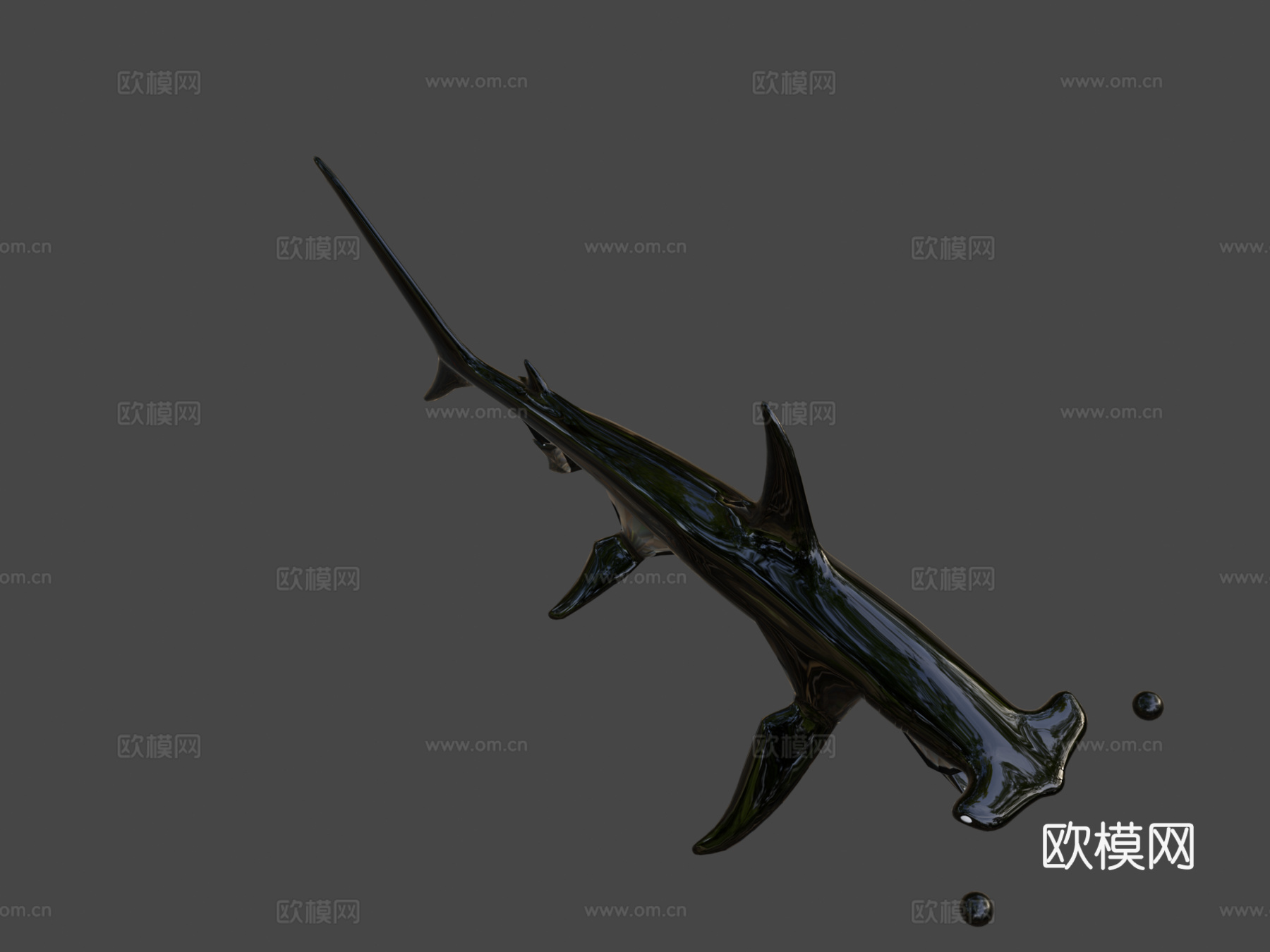 锤头鲨3d模型