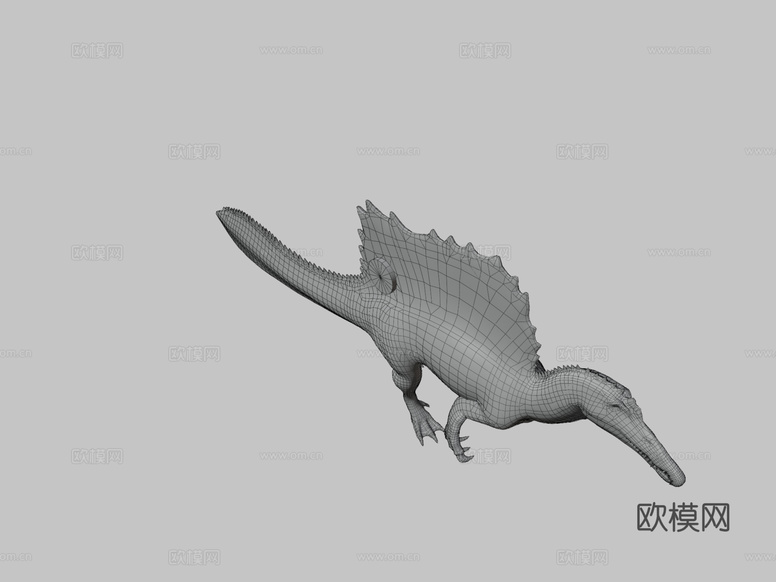 棘龙3d模型下载(渲染图3)