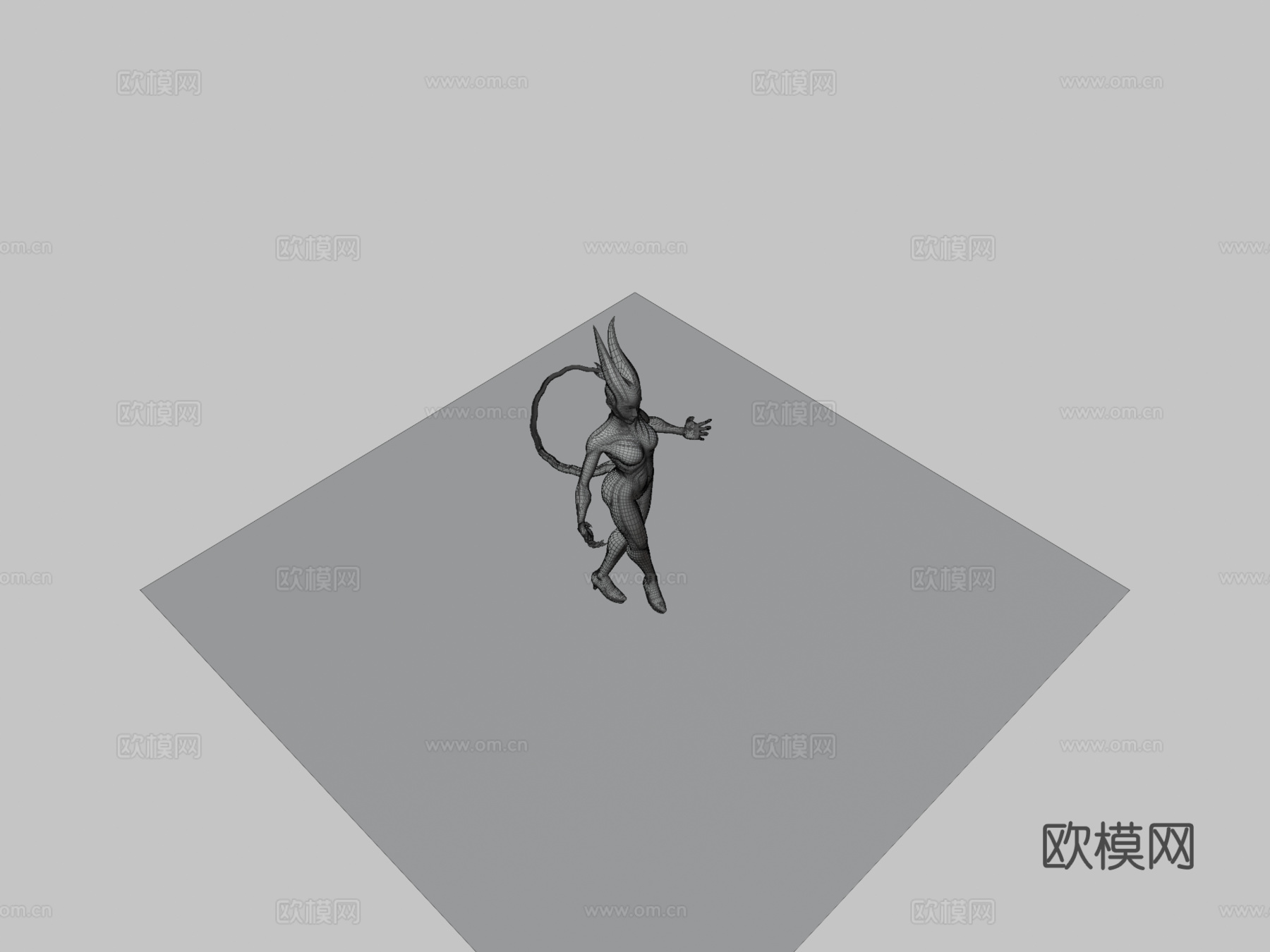 紫色恶魔3d模型