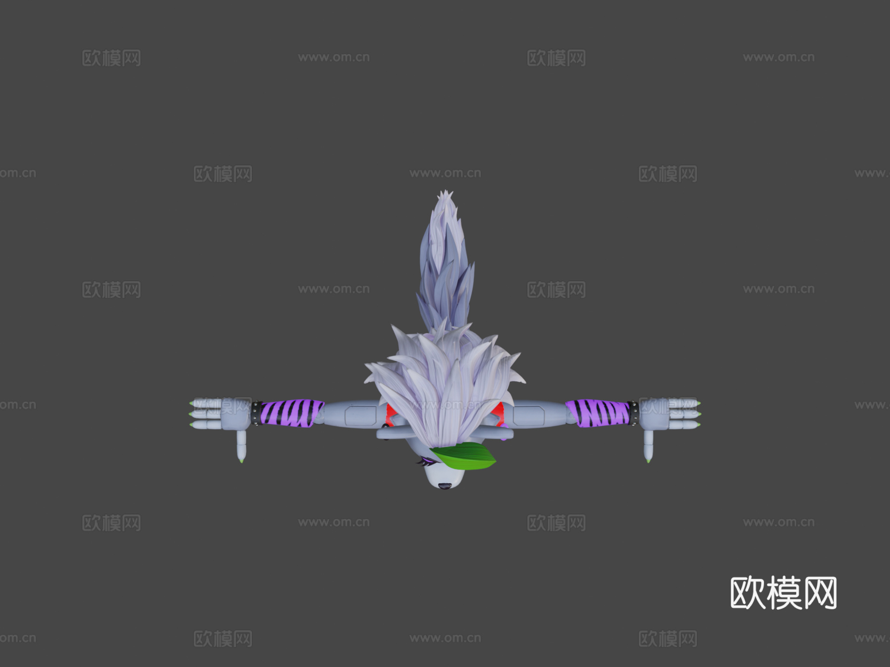 罗克珊狼3d模型
