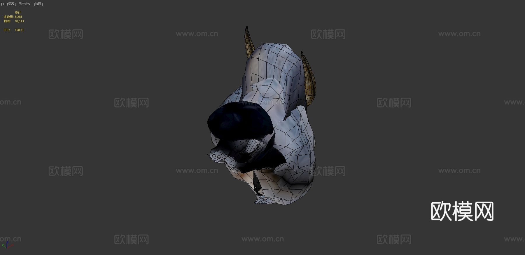 公牛3d模型