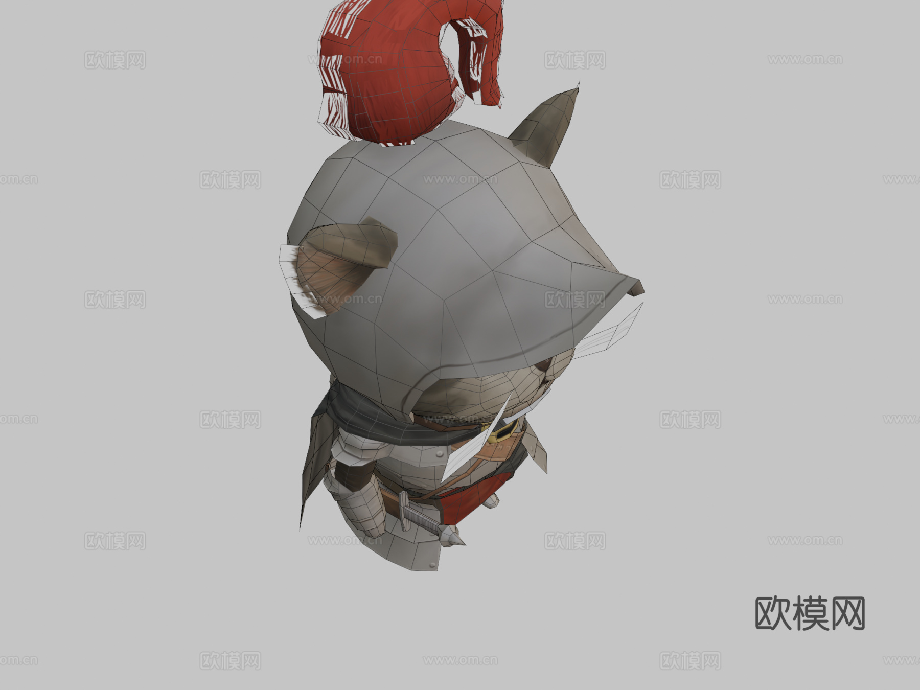 骑士猫3d模型