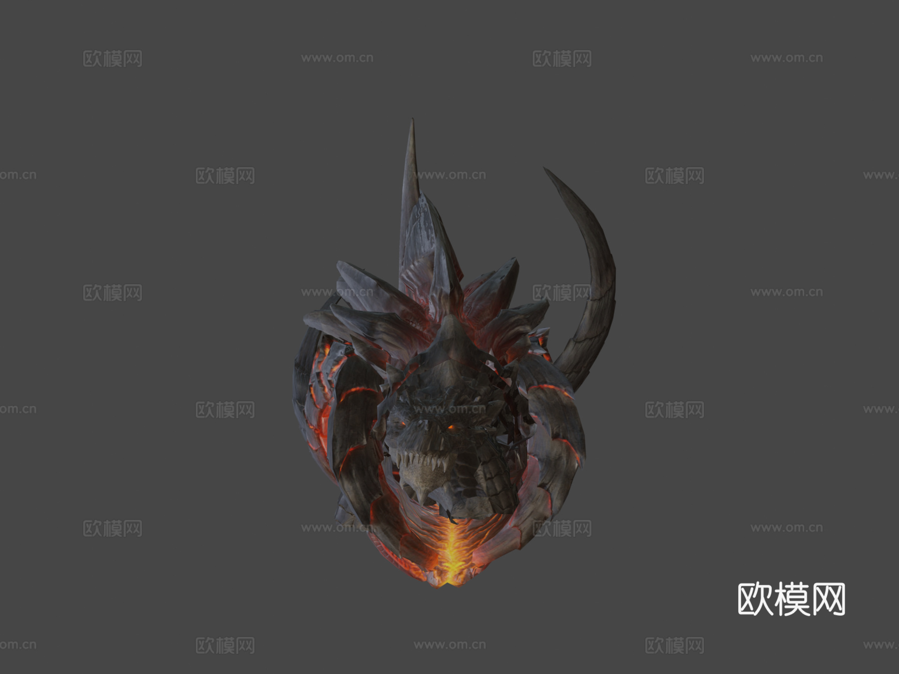 龙攻击动画3d模型