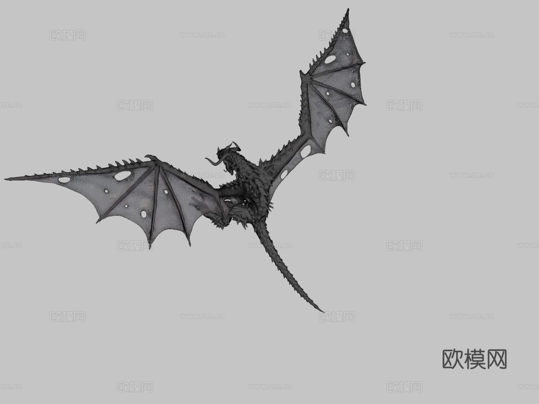 和龙绘图专用3d模型