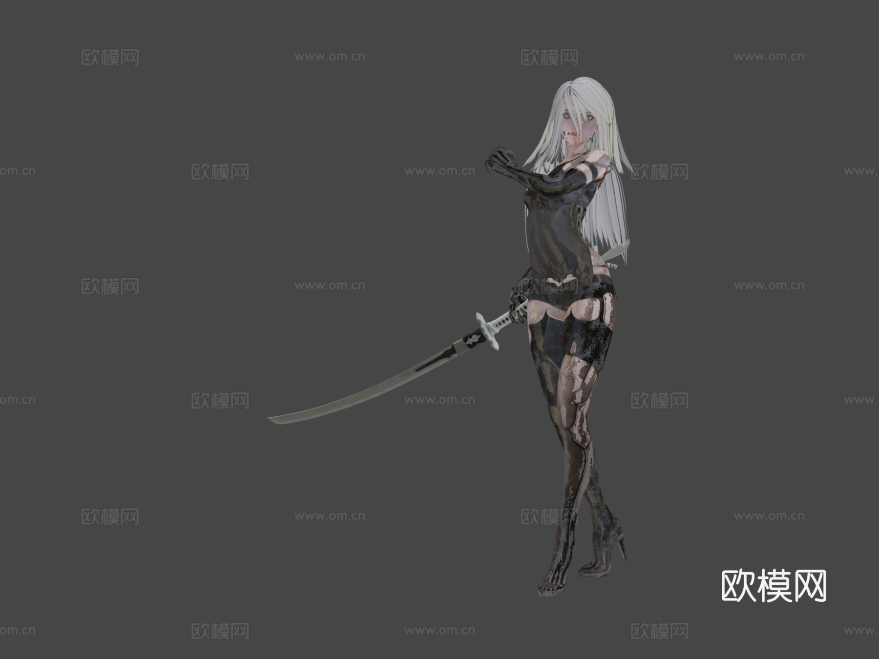 尼尔A2姿势3d模型