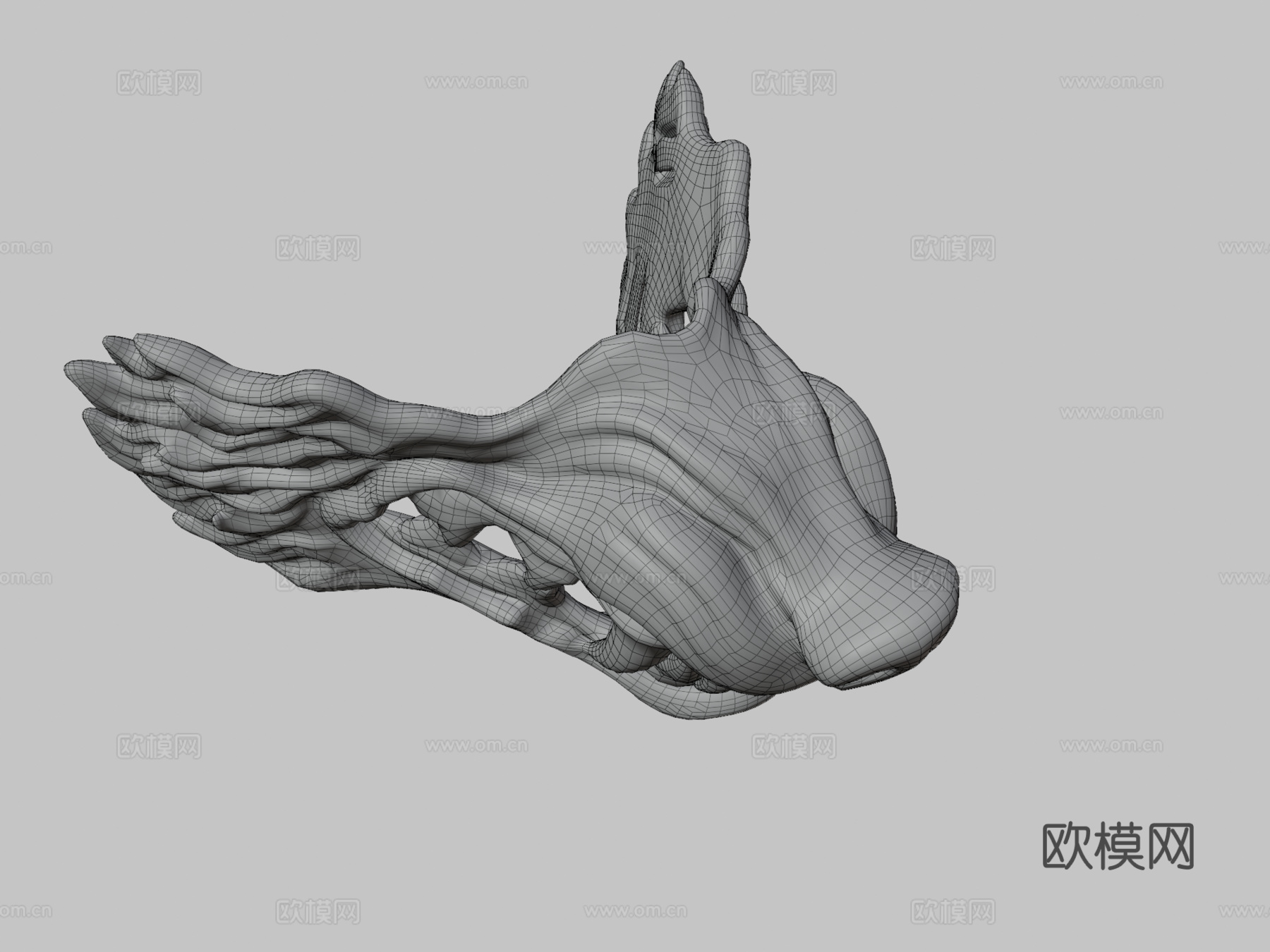 狼面具3d模型