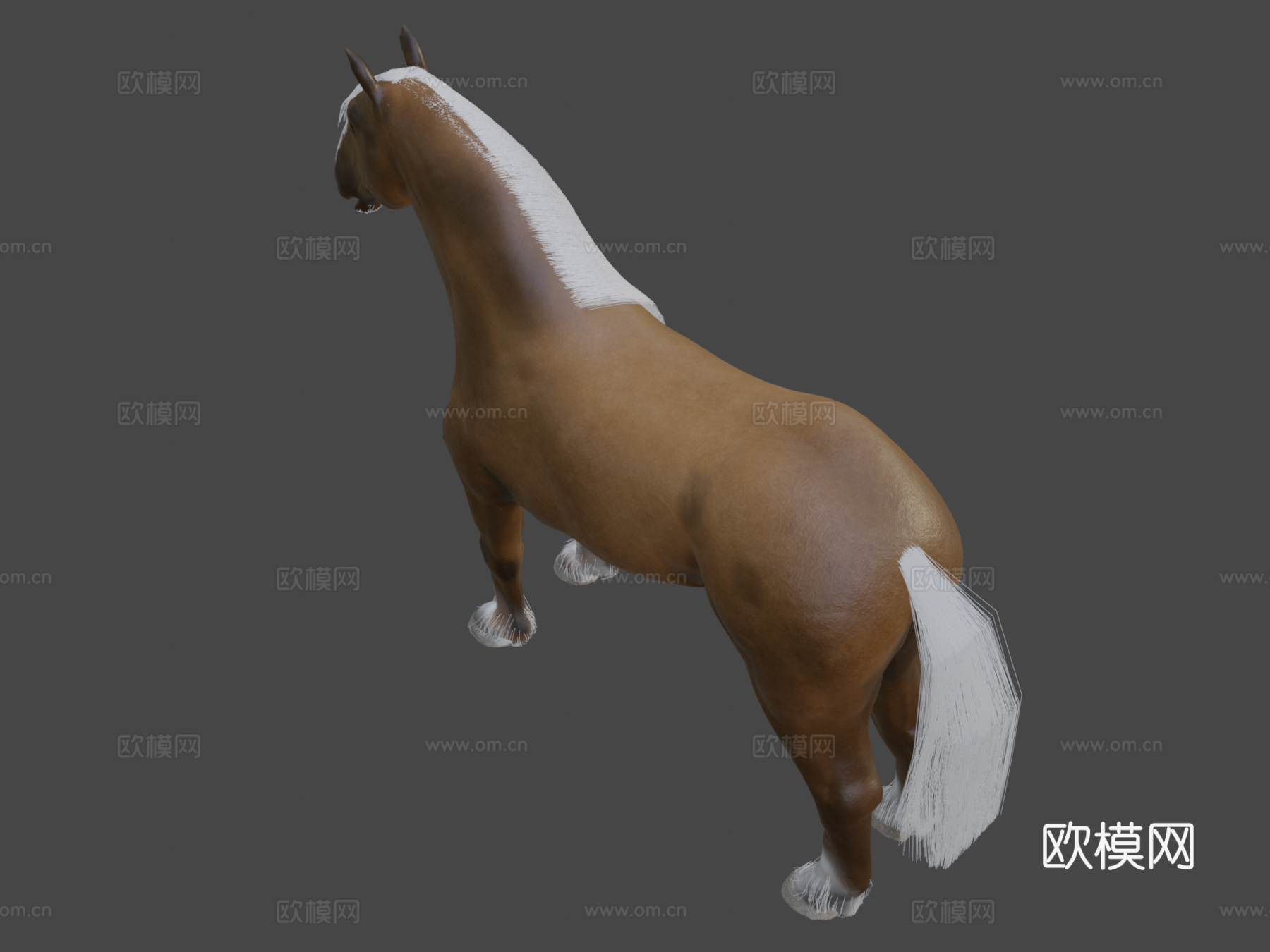 马[役马]3d模型