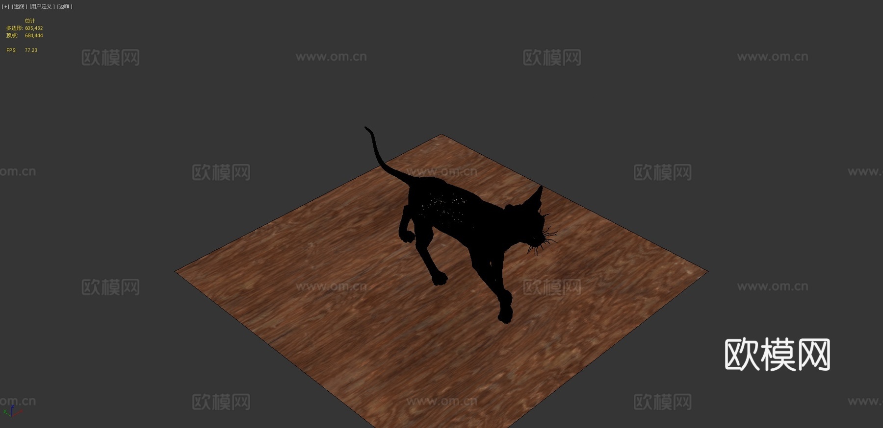 斯芬克斯无毛猫3d模型