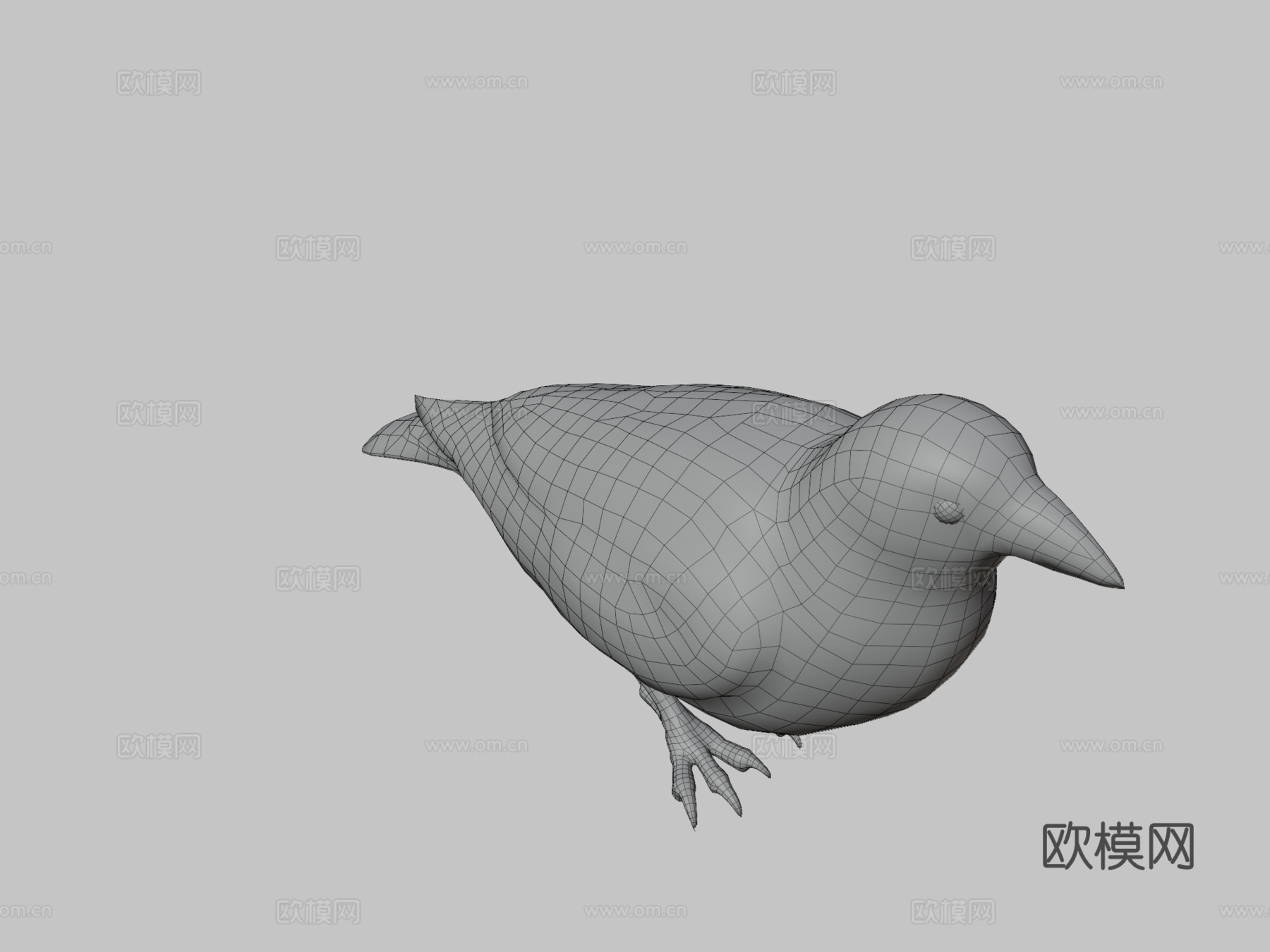 乌鸦3d模型
