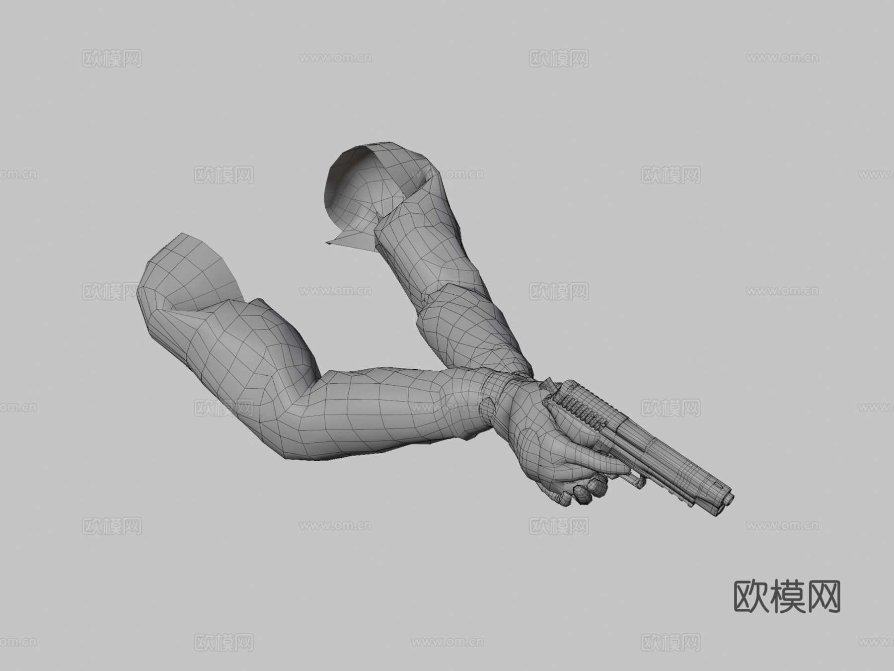 FPS手部+西格绍尔2253d模型