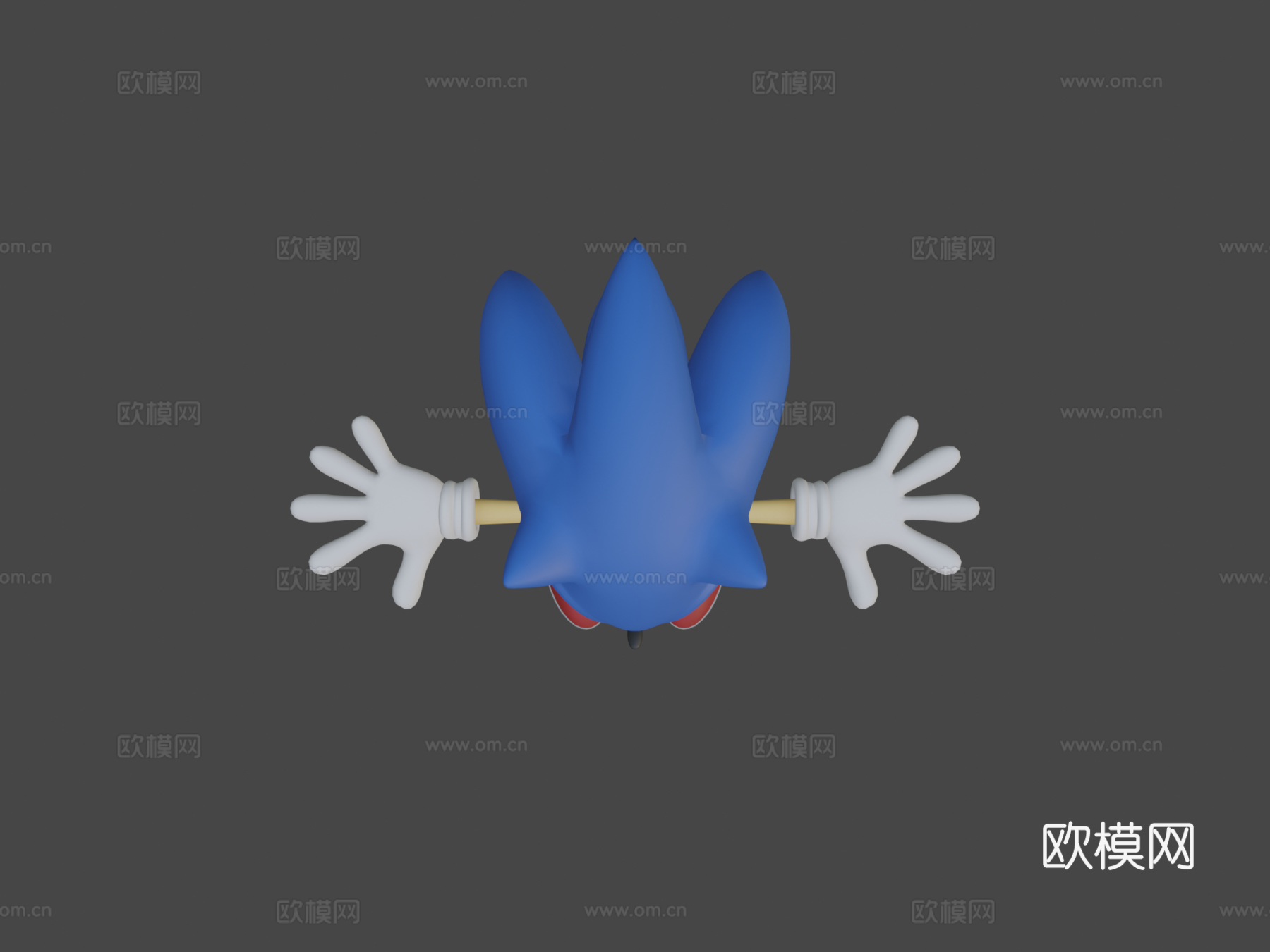 刺猬索尼克奔跑3d模型