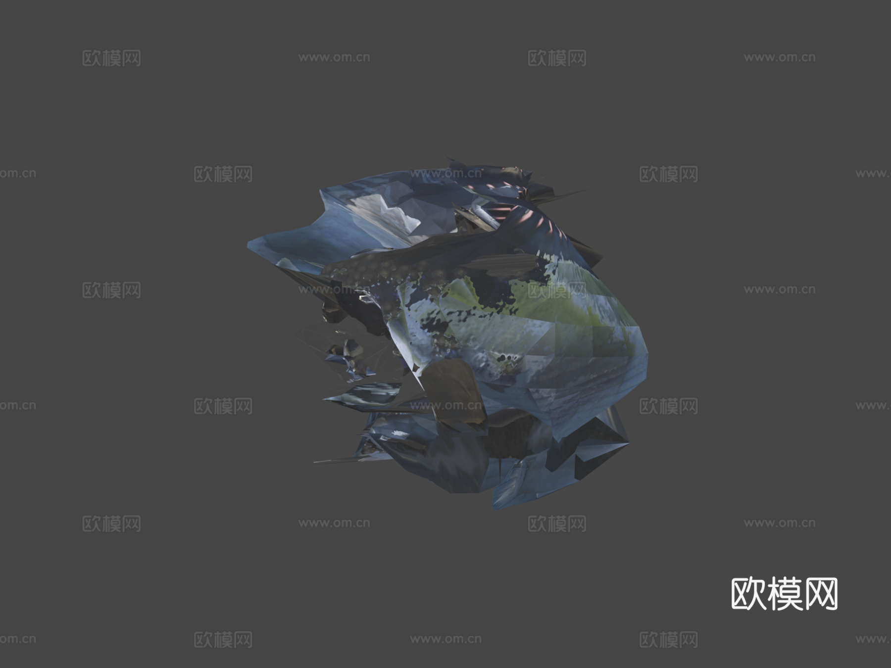 发光鲸鱼3d模型